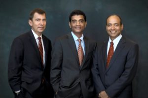 Terry Miller, COO; Kartik Mecheri, Chief Architect; Sundar Vaidyanathan, CEO 