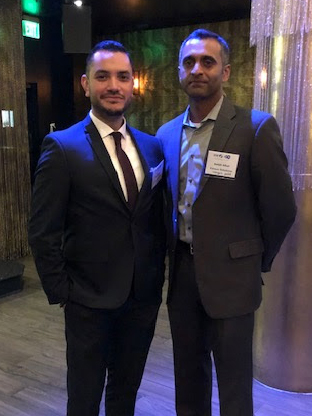 Juan Robles and Satish Alluri at reception for ACT-IAC's 2020 Voyagers Program