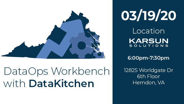 DataOps NoVa DataKitchen DataOps Workbench Meetup on 3.19.2020