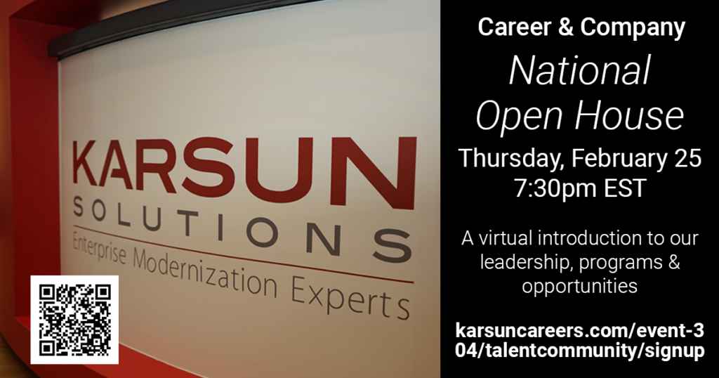 Career and Company National Open House on 2/25 at 7:30pm Announcement Image